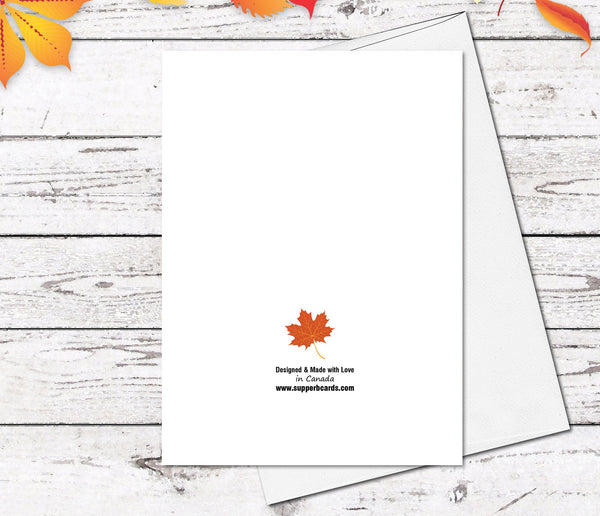Supperb Happy Thanksgiving Cards Set - Fall Maple leaves Rock Autumn T ...