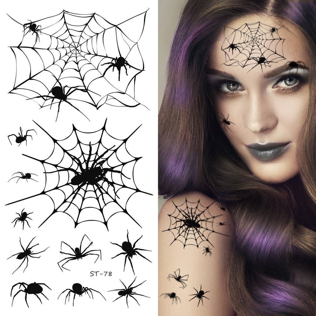 Halloween Spiders Temporary Tattoos 3D Spider Temporary Tattoo Sets Spider  Web Tattoo Halloween Tattoo Sets MANY Options - Etsy