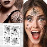 Supperb Halloween Face Tattoo Spider Temporary Face Tattoos (Set of 2)