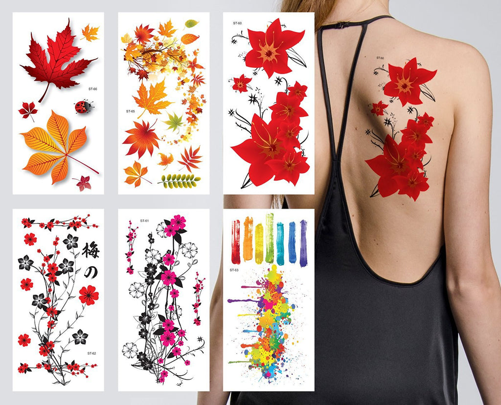 Garden Flower Temporary Tattoo Pack – Little Paisley Designs