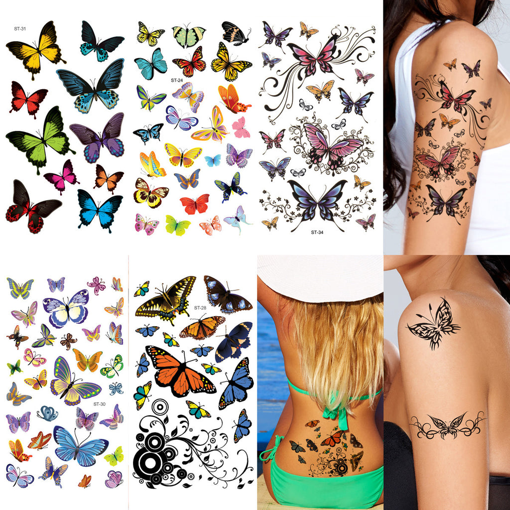 Supperb® Butterfly Temporary Tattoos / 6-pack