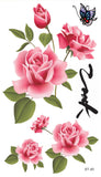 Supperb® Temporary Tattoos - Chinese Rose Temporary Tattoo