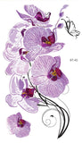 Supperb® Temporary Tattoos - Violet Orchids