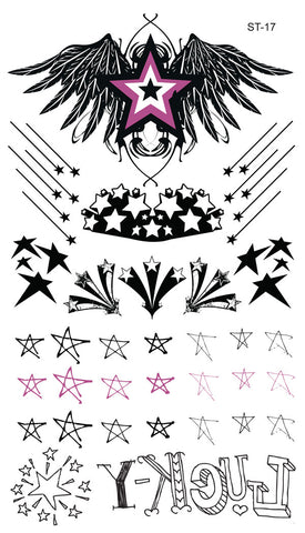 North Star Couple Temporary Tattoo - Set of 3 – Little Tattoos