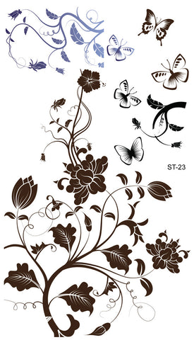 tribal flower tattoo stencils