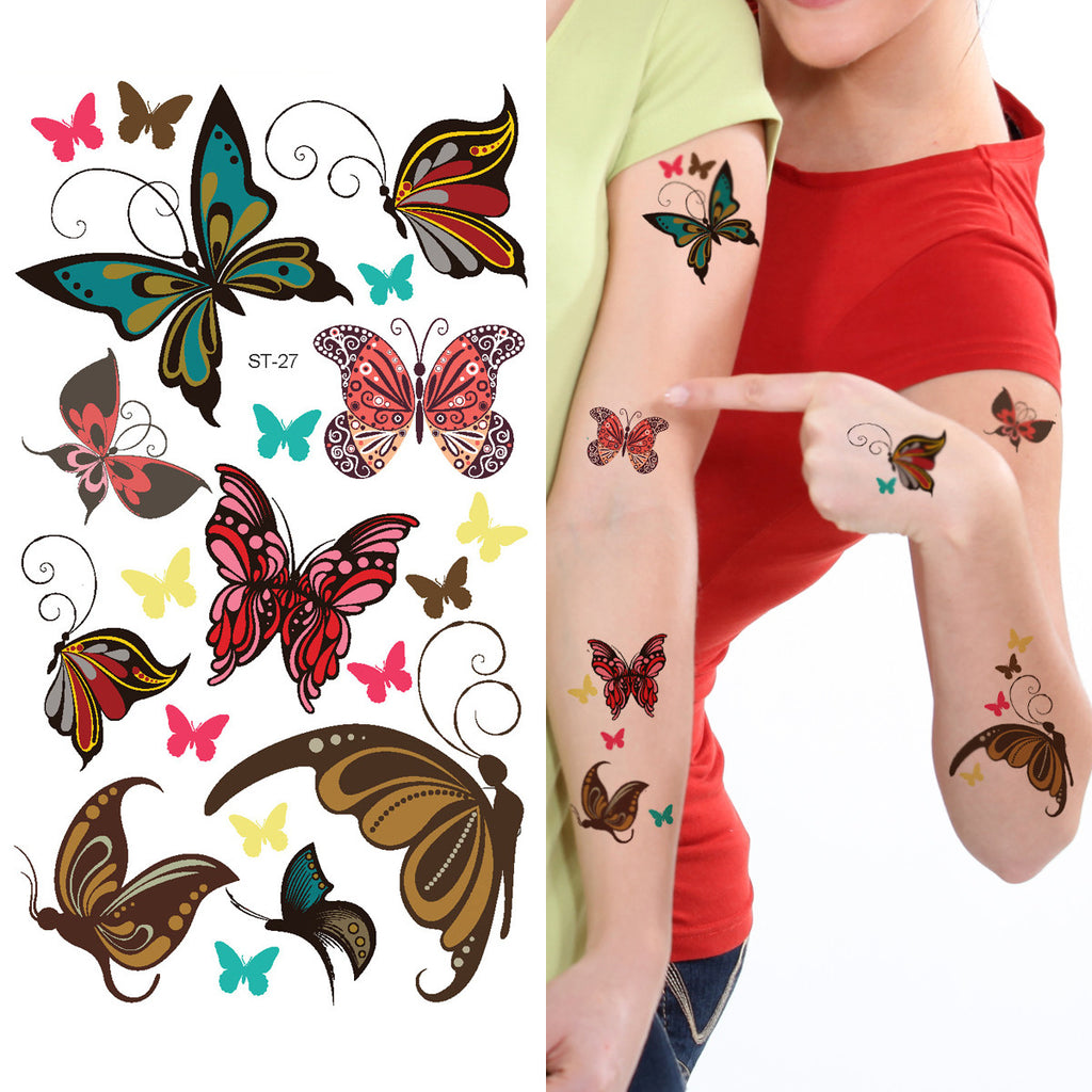 Supperb® Temporary Tattoos - Cute Butterfly Tattoos