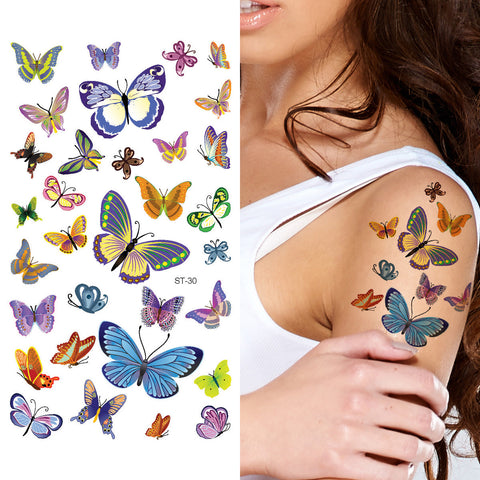 Supperb® Temporary Tattoos - Lot of butterflies Tattoo II