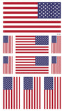Supperb® American Flag Temporary Tattoo Kit, USA Flag Temporary Tattoos, 10 Tattoos