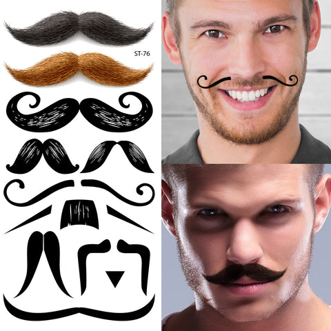 Supperb® Temporary Tattoos - Mustache Set