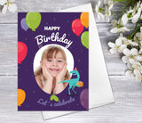 Supperb Personalized Greeting Card - Design a personalized Photo Birthday Card Children's Birthday Card Custom Birthday Card Add Your Photograph Happy Birthday Greeting Card