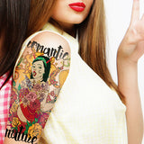 Supperb Large Temporary Tattoos - Hot Devil Girl
