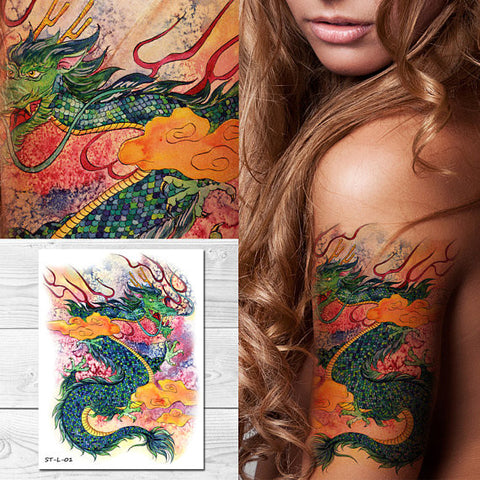Voorkoms Dragon Tattoo Temporary Body Waterproof Boy and Girl Tattoo   Amazonin Beauty