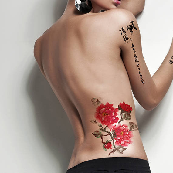 Supperb Large Temporary Tattoos - Love For Three Lifetimes