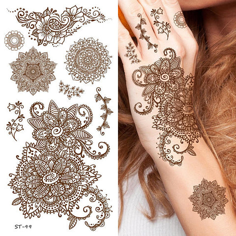 Supperb Temporary Tattoos - Inspired Henna III ST-99