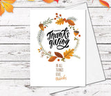 Supperb Fine Art Greeting Card - Thanksgiving Cards In all Things Give Thanks Thanksgiving Card Thanksgiving Gift Handmade Greeting Card
