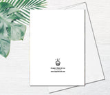 Hawaii Beach Tree Greeting Card Watercolor Summer beach Sunset Card Palm Tree Fine Art Birthday Greeting Card