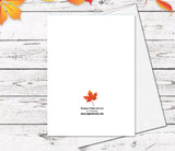 Supperb Fine Art Greeting Card - Thanksgiving Cards Trees With Brilliant Fall Color Thanksgiving Card Thanksgiving Gift Handmade Greeting Card