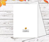Supperb Thanksgiving Cards Set of 4 - Mid Autumn Brilliant Fall Color Thanksgiving Card Thanksgiving Gift Handmade Greeting Card (Set of 4)