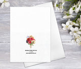 Poppy Flower Fine Art Note Cards with Envelopes Floral Blank Watercolour Card Flower Greeting Cards Anniversary Mother's day Greeting Cards