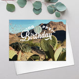 Tropical Greeting Card Succulent Plants Landscapes  Watercolor Southwest Desert Art Card Nevada Travel Fine Art Birthday Greeting Card