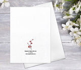 Floral Flower Cherry blossoms Blooming Watercolour Card Flower Greeting Cards Anniversary Mother's day Valentine's Day Blank Greeting Card