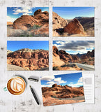 Red Rock Landscapes Postcards Postcard Set Paintings Cards Desert Art Southwest Gift, Colorful Artwork Las Vegas NV Travel Posters Prints