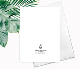 Hawaii Beach Palm Tree Greeting Card Watercolor Summer beach Sunset Card Palm Tree Fine Art Birthday Greeting Card