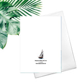 Happy Father's Day Fine Art Greeting Card Friendship Sailboat You Are My Hero Fathers Day Card Father Sailboat Ocean Card