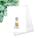 Happy Father's Day You Deserve A Cold Beer Greeting Card Friendship Beer Fathers Day Card Father Bear Dad Card Fathers Day Gift Dad Grandpa