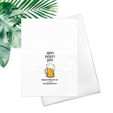 Happy Father's Day You Deserve A Cold Beer Greeting Card Friendship Beer Fathers Day Card Father Bear Dad Card Fathers Day Gift Dad Grandpa
