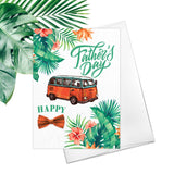 Happy Father's Day Surf Bus Surfing Greeting Card Friendship Fathers Day Card Father Summer VW T1 Bus 70's Vintage Bus Card Fathers Day Gift
