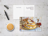 French Afternoon Tea Postcard Set of 10 Coffee Shop Watercolors Cards  French Desserts Dishes Toast Thank You Card Moving Cards