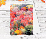 Autumn Forest mountain leaves Fine Art Note Cards Landscape Watercolour Card Flower Greeting Cards Anniversary Mother's day Greeting Cards