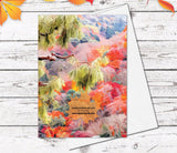 Autumn Forest mountain leaves Fine Art Note Cards Landscape Watercolour Card Flower Greeting Cards Anniversary Mother's day Greeting Cards