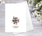 Happy Mother's Day Spring Floral Watercolour Card Flower Greeting Cards Anniversary Mother's Day Greeting Cards Mothers Day Cards Gift