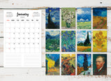 2022 Vincent Van Gogh Desk Calendars 12 Month Personalized Calendars Month Calendar 2022 Landscape Desk Wall Calendar Custom Logo Calendar