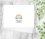 Rainbow Happy Birthday Thinking Of You Card Friendship Card Happy Birthday Thank You  Create Your Card Custom Card Personalized Cards